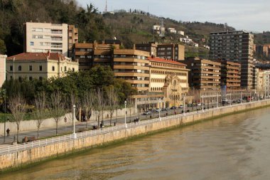 Bilbao şehrindeki şehir manzarası