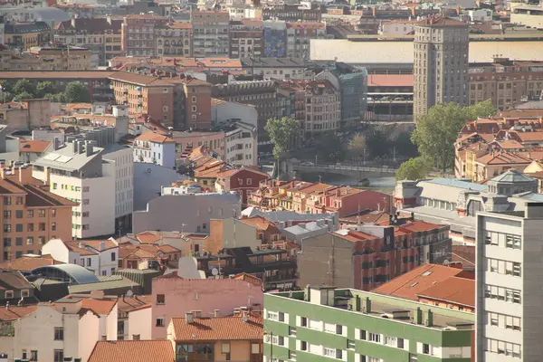 Bilbao Şehrindeki Şehir Manzarası — Stok fotoğraf