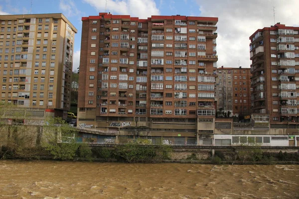 Bilbao Şehrindeki Şehir Manzarası — Stok fotoğraf