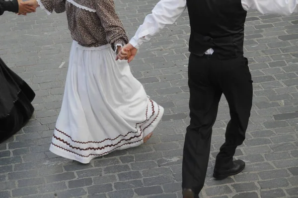 Portugalski Taniec Ludowy Festiwalu Ulicznym — Zdjęcie stockowe
