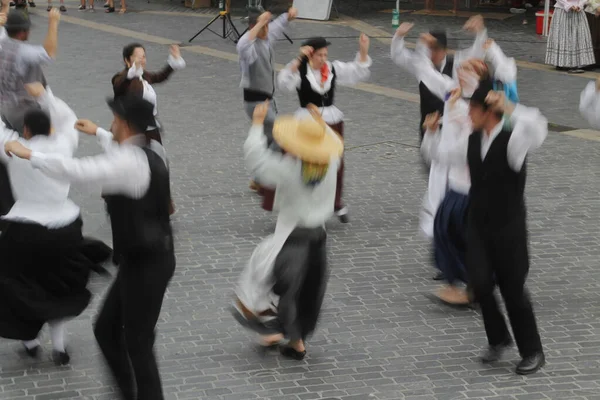 Portuguese folk dance in a street festival