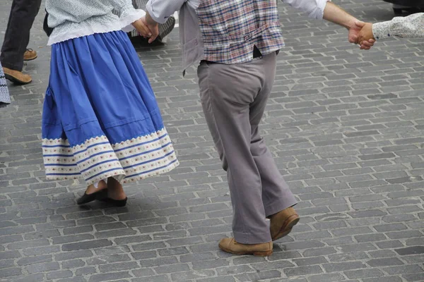 Португальский Народный Танец Уличном Фестивале — стоковое фото