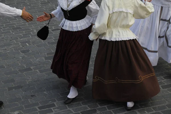 Portugalský Lidový Tanec Pouličním Festivalu — Stock fotografie