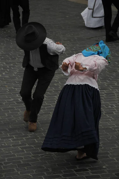 Danza Popular Portuguesa Festival Callejero —  Fotos de Stock