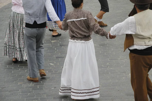 Portugalský Lidový Tanec Pouličním Festivalu — Stock fotografie