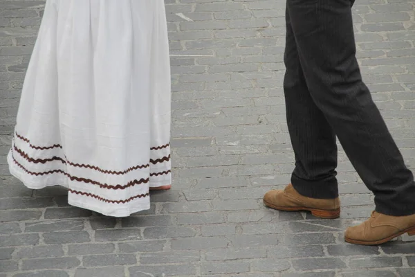 Portuguese Folk Dance Street Festival — Stock Photo, Image