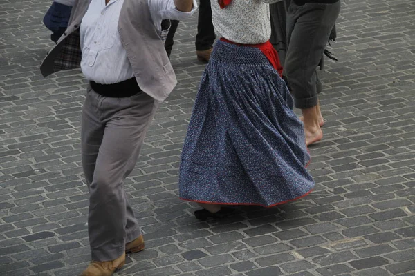 Portugál Néptánc Egy Utcai Fesztiválon — Stock Fotó