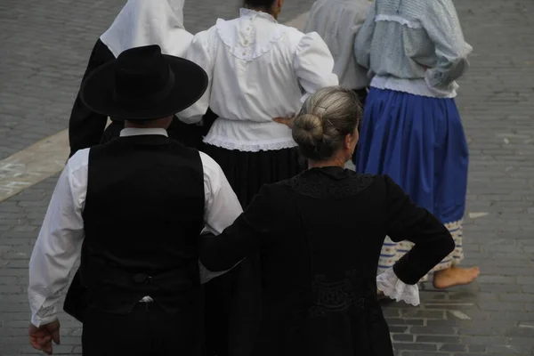 Portugalski Taniec Ludowy Festiwalu Ulicznym — Zdjęcie stockowe