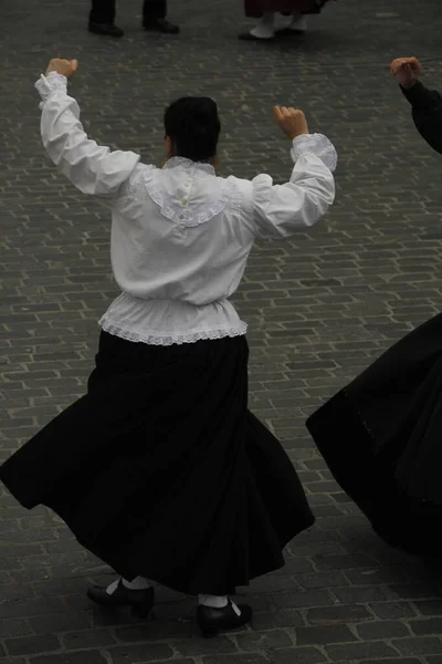 Dança Folclórica Portuguesa Num Festival Rua — Fotografia de Stock