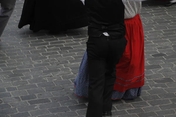 Portuguese Folk Dance Street Festival — Stock Photo, Image