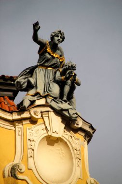 Prag şehrinin mimarisi.