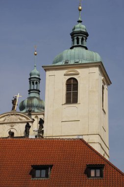 Prag şehrinin mimarisi.