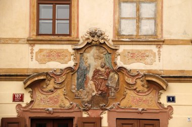 Prag şehrinin mimarisi.