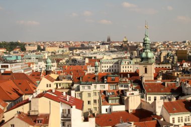 Prag şehrinin mimarisi.