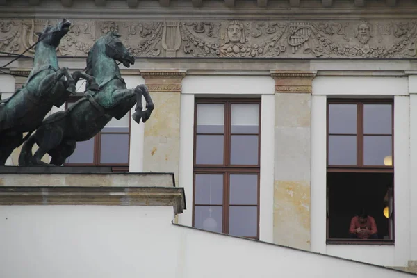 Edificio Nel Centro Storico Varsavia — Foto Stock