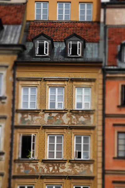 ワルシャワの旧市街に建物 — ストック写真