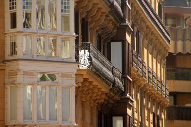 San Sebastian şehrinde şehir manzarası