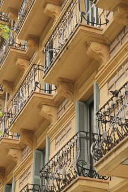 San Sebastian şehrinde şehir manzarası