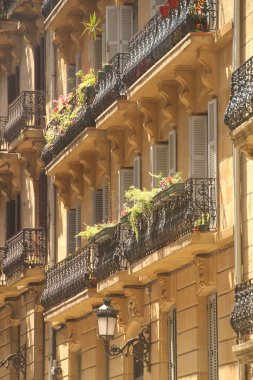 San Sebastian şehrinde şehir manzarası