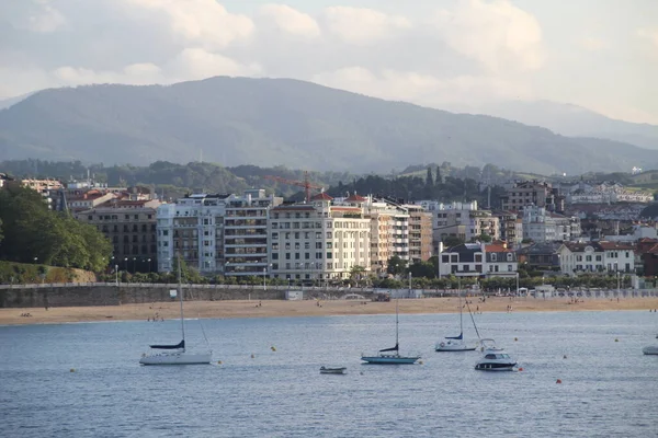 Vista Urbana Ciudad San Sebastián — Foto de Stock