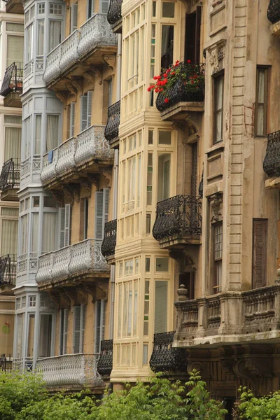 San Sebastian Şehrinde Şehir Manzarası — Stok fotoğraf