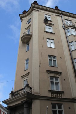 Helsinki şehrinin mimarisi.