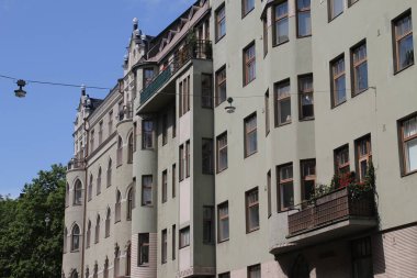 Helsinki şehrinin mimarisi.