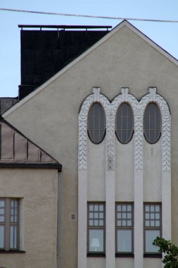 Helsinki şehrinin mimarisi.