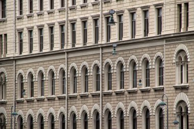 Helsinki şehrinin mimarisi.