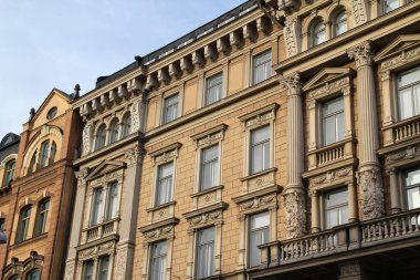 Helsinki şehrinin mimarisi.