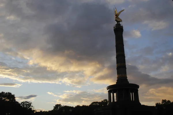 Zafer Sütunu Charlottenburg Berlin — Stok fotoğraf