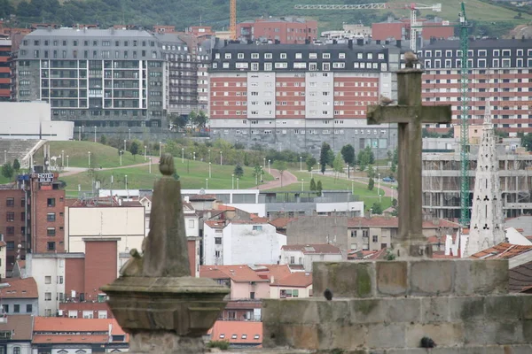 Gebäude Einem Viertel Von Bilbao — Stockfoto