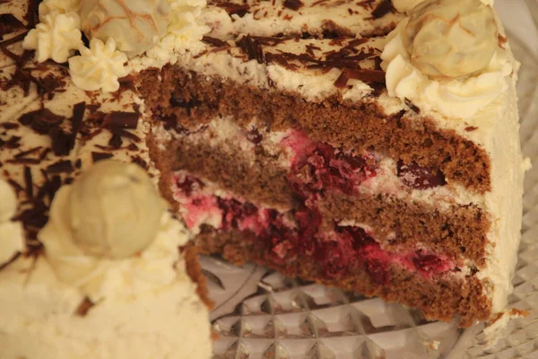 Postre Delicioso Sobre Mesa — Foto de Stock