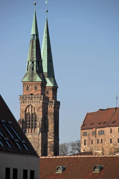 Eski Nürnberg Kentinin Mimari Mirası — Stok fotoğraf