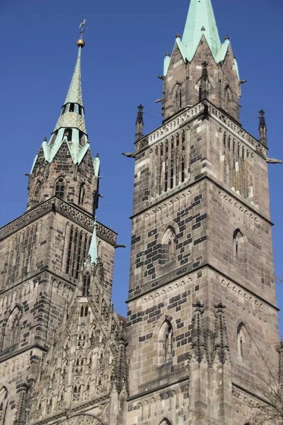 Patrimonio Arquitectónico Del Casco Antiguo Nuremberg — Foto de Stock