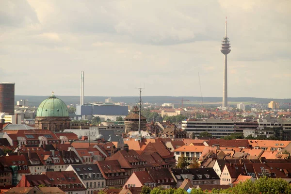 Архитектурное Наследие Старого Города Нюрнберга — стоковое фото