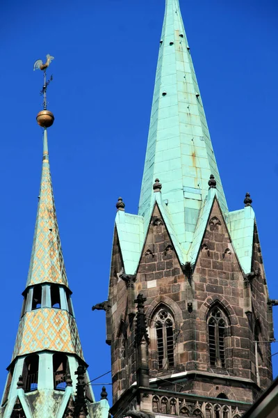 Patrimonio Architettonico Del Centro Storico Norimberga — Foto Stock