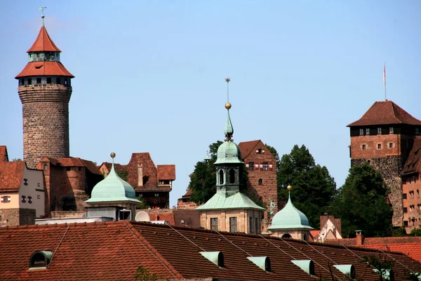 Архитектурное Наследие Старого Города Нюрнберга — стоковое фото