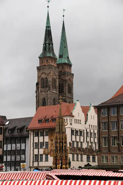 Patrimonio Arquitectónico Del Casco Antiguo Nuremberg — Foto de Stock