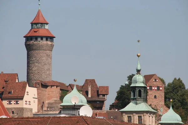 Architektonisches Erbe Der Nürnberger Altstadt — Stockfoto