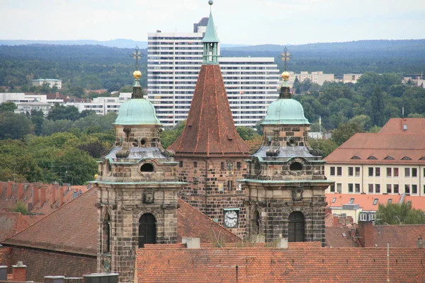 Nürnberg Óvárosának Építészeti Öröksége — Stock Fotó