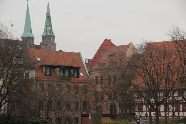 Αρχιτεκτονική Κληρονομιά Της Παλιάς Πόλης Της Νυρεμβέργης — Φωτογραφία Αρχείου