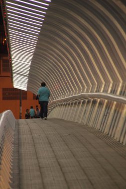 Bilbao nehri üzerindeki köprü.