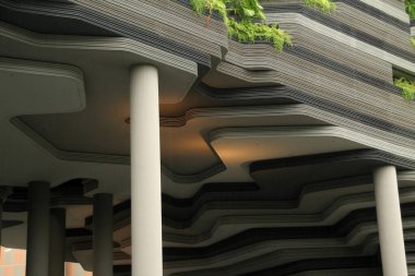 Singapur şehir merkezi manzarası