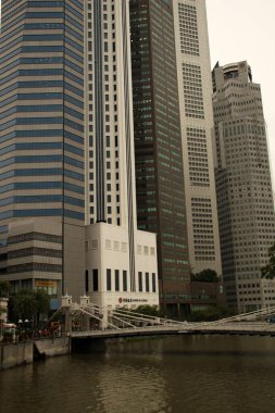 Singapur şehir merkezi manzarası