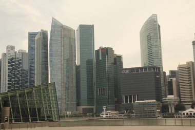 Singapur 'da şehir manzarası