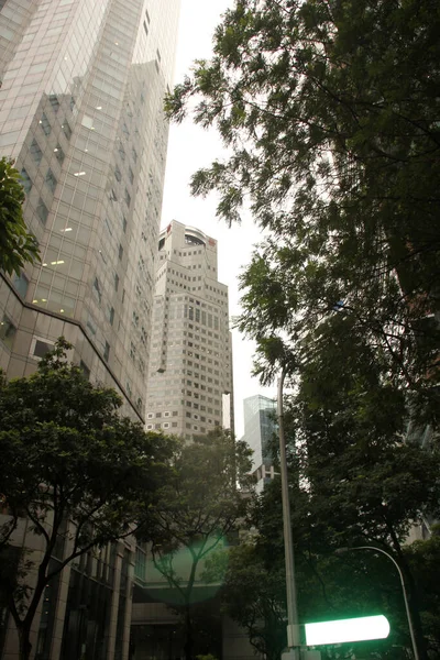 Vista Centro Cidade Singapura — Fotografia de Stock