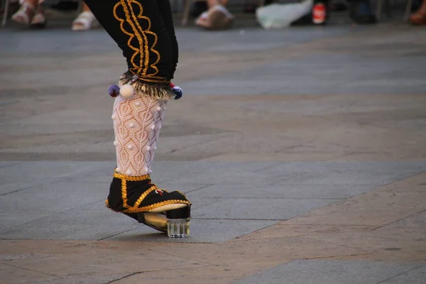 Danza Tradicional Vasca Festival Folclórico —  Fotos de Stock