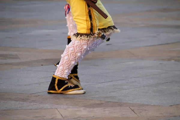 Danse Basque Traditionnelle Dans Festival Folklorique — Photo