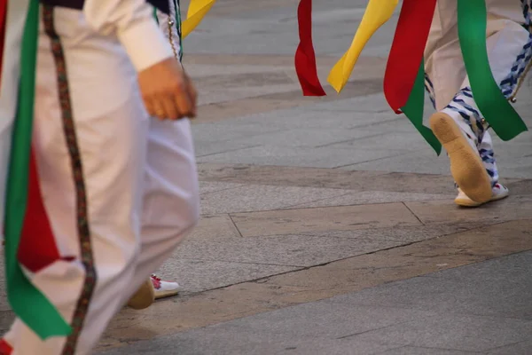 Traditional Basque Dance Folk Festival — Stock Photo, Image